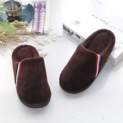 

Winter new non-slip warm indoor home fashion couples men and women slippers, As picture