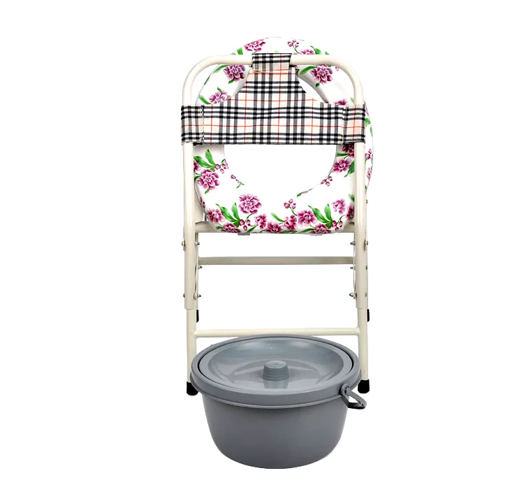
Health Medical Care Plastic Living Room Commode Chair with Bedpan 