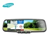 5 inchGPS navigation Bluetooth handsfree car kit Android rear view mirror monitor with backup camera adjustable park guidelines