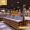 White modern led lighting optical shop display showroom furniture with display rack