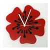 new design decorative wall clocks acrylic clock make 12 inch flower shape wall clock mechanism