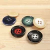 classic model types resin four hole round colorful long tuxedo coat button
