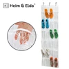 24 Pockets Clear Hanging Organizer Over The Door Shoe Organizer