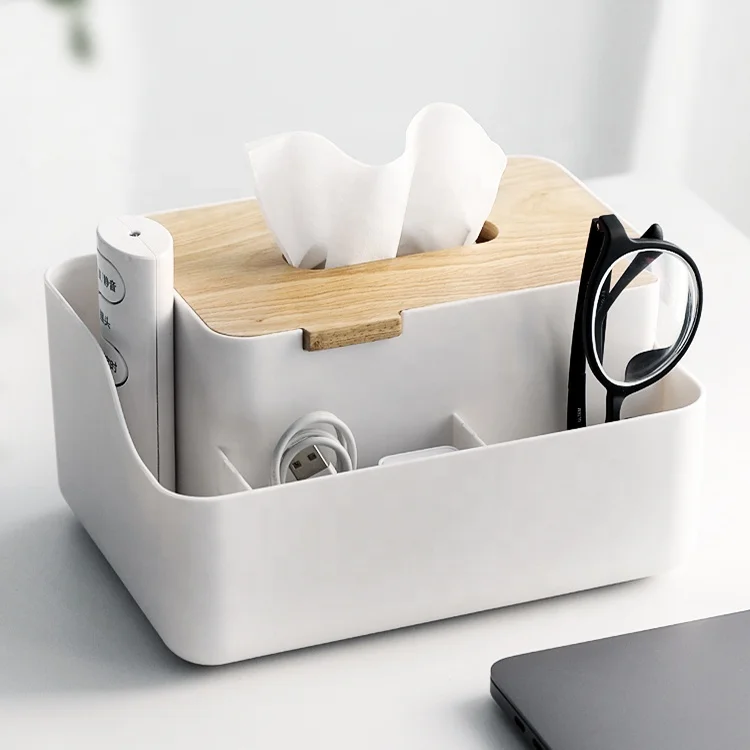 

hot selling tissue box cover holder, White