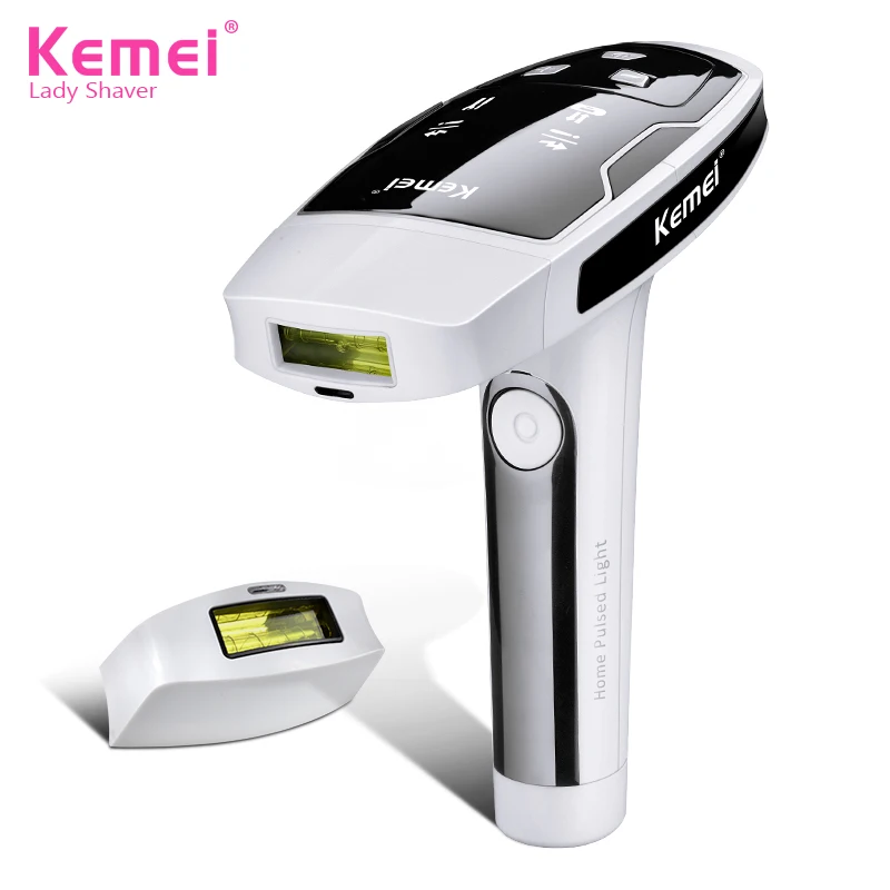 

Kemei KM-6812 New professional permanent painless threading pulsed light laser epilator hair removal epilator, White