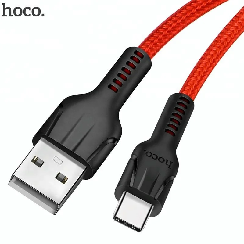 HOCO U31 Nylon Braided 5V 2.4A USB Type C Charger Cable For Samsung Galaxy Note 8 S8 S9 Plus