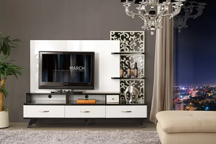 Turkish Furniture Living Room Tv Cabinet Wooden Tv Stand Modern
