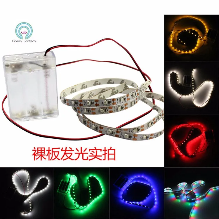 Waterproof RGB 5050 SMD Battery Power LED Strip Flexible Lights Lamp