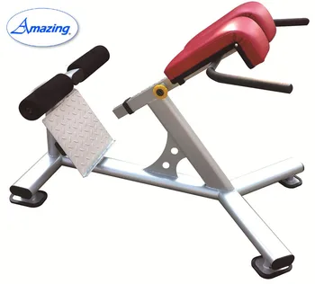 Horizontal Back Extension Commercial Gym Machine Adjustable