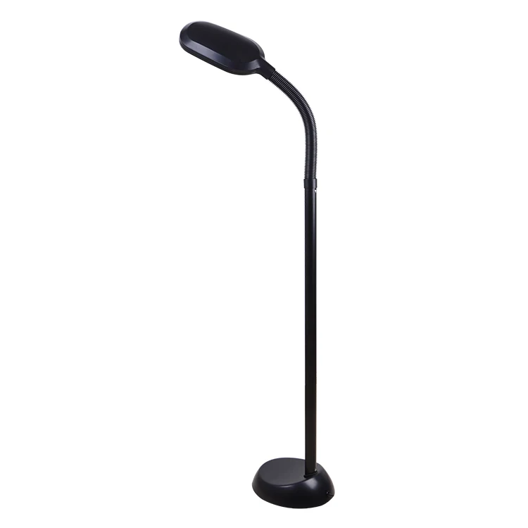 Black modern decorative energy saving dimmable smd 2835 led lighting standing floor lamp for living room