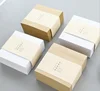 wholesale square thick simple kraft paper recycle sticky notes custom organizer stationary for student office reading writing