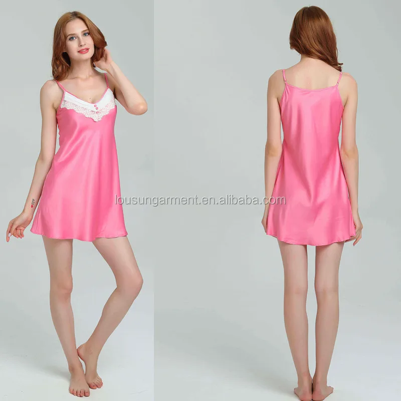 pink nighty dress