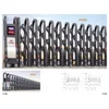 Rongo new design industrial metal electric automatic accordion portable retractable gate gates