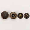 Manufacturer engraved antique copper magnetic snap button for clothing