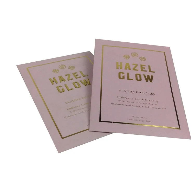 
Custom print envelope with golden foil logo 