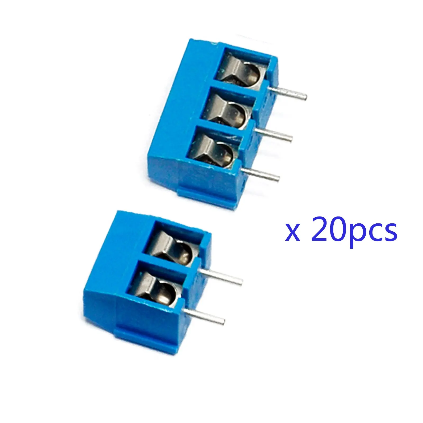 Gikfun 5.08-301-2P 2 Pin Screw Terminal Block Connector 5mm Pitch for Arduino Pack of 20pcs EK1601