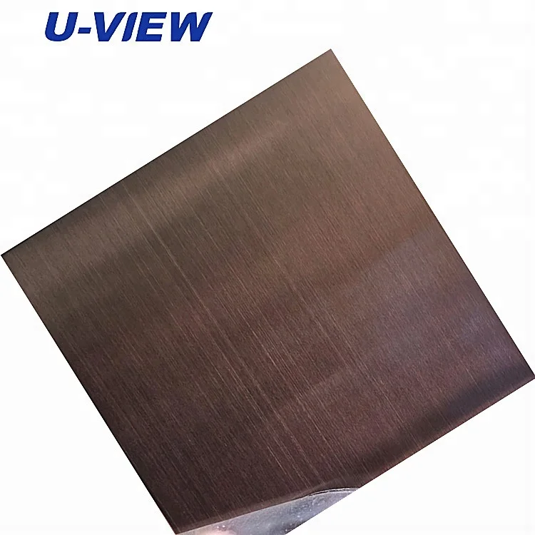 
316L Hairline rose gold stainless steel sheet 
