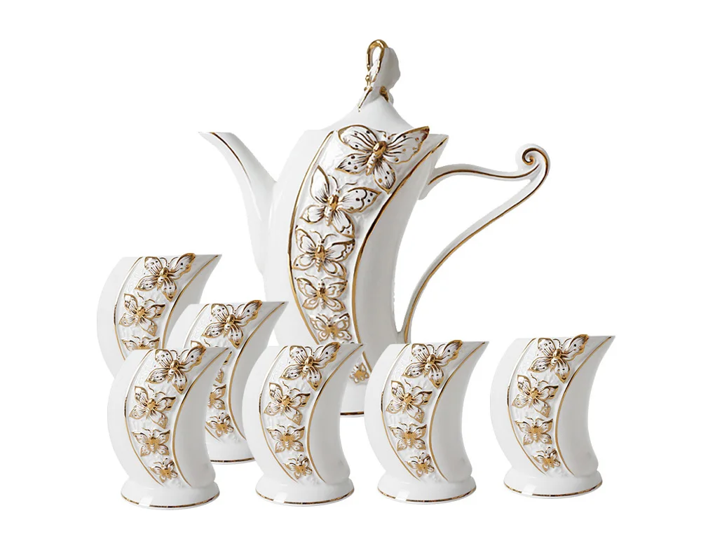 Wholesale Luxury Arabic Ceramic Teapot And Cups Porcelain Tea Set Buy