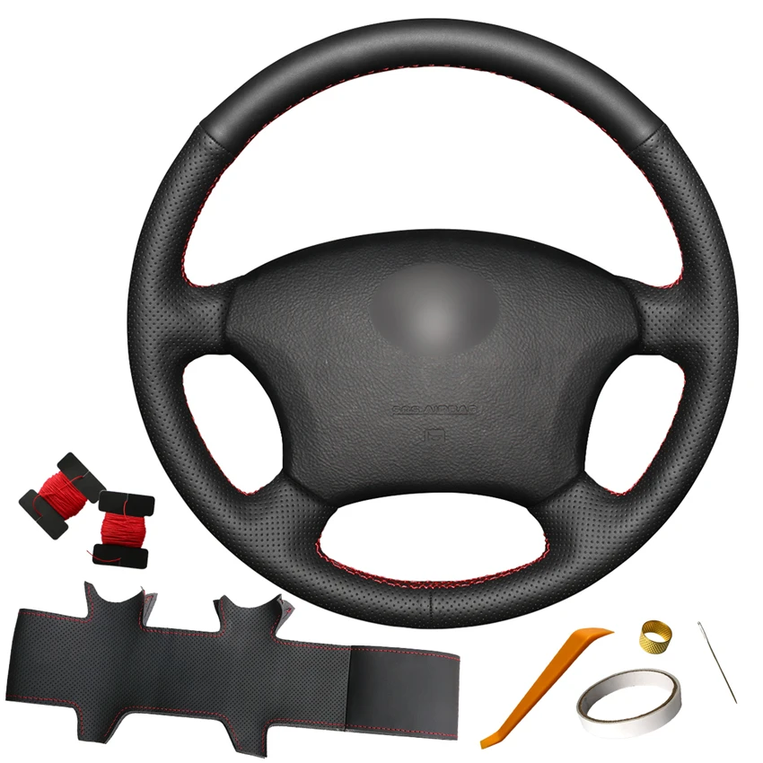 

DIY PU Leather Steering Wheel Cover For Toyota Land Cruiser 1995 1996 1997 1998 1999 2000 2001 2002 2003 2004 2005 2006 2007