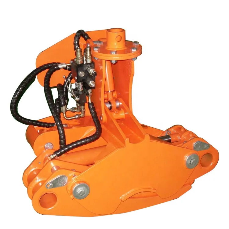 Hydraulic log felling head harvesting grapple grab rotating tractor grip Products from Laizhou