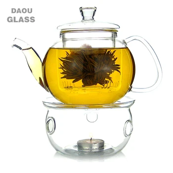 Heat Resistant Pyrex Glass Teapot 