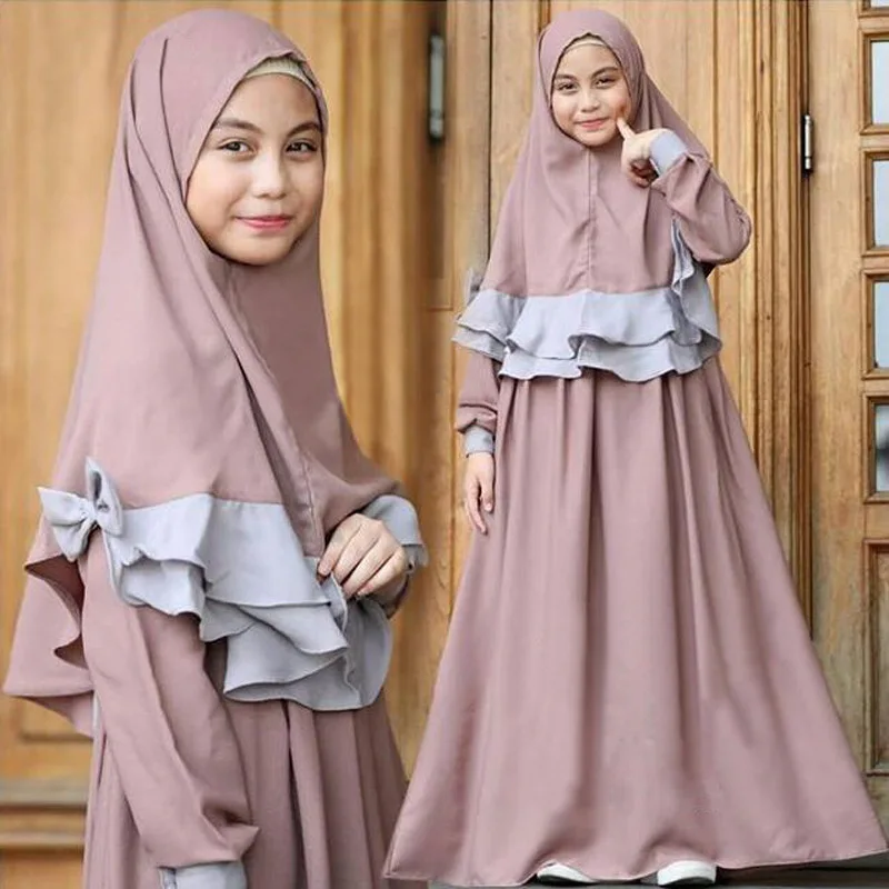 

high quality 2019 new Arab Dubai muslim kids clothes RTS item