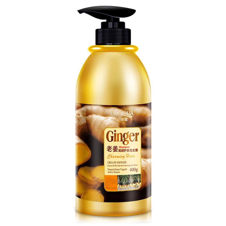 

OEM BIOAQUA high quality ginger relieve itching repair anti hair loss shampoo