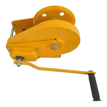 1800lbs Yellow Color Hand Crank Winch Manual Small Hand Winch - Buy ...