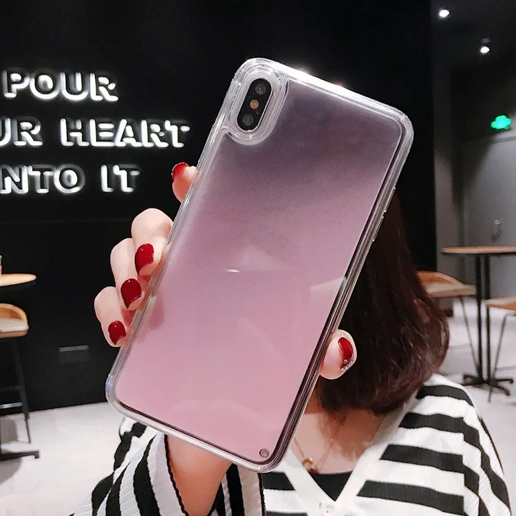 Popular Glow in the Dark Neon Glitter Phone Case For Iphone X