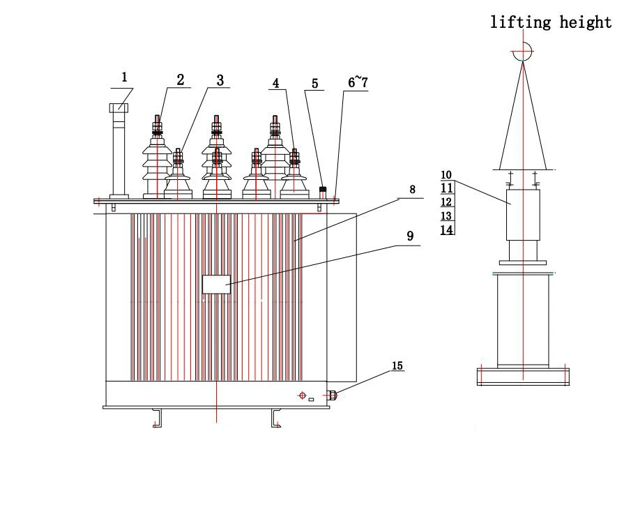 125KVA Oil Immersed Type 3 Phase Electric Distribution Transformer 125KVA Oil Immersed Type 3 Phase Electric Distribution Transformer