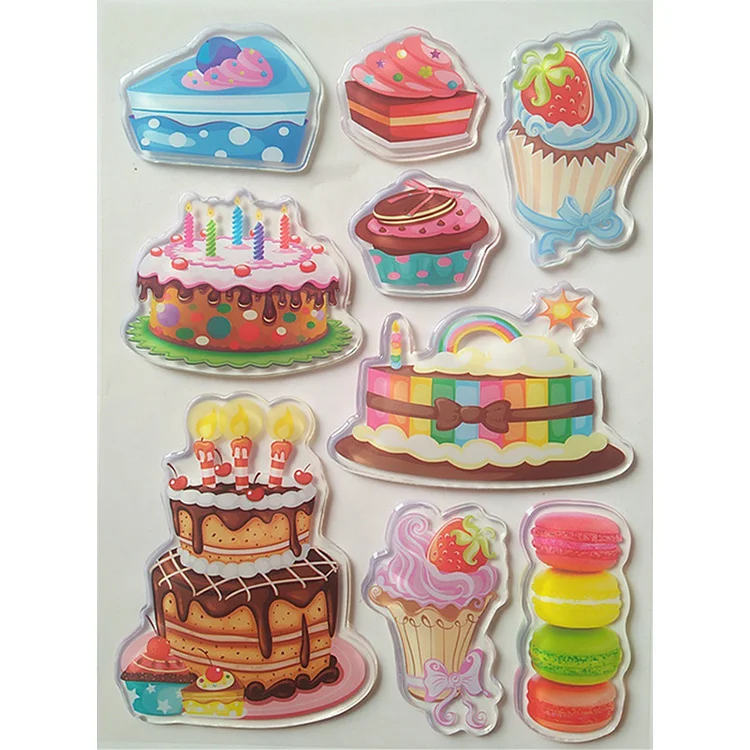 Cu3085 Removable Static Cling Ocean Animal Window Stickers,Jelly Window