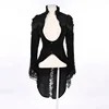RQBL Hot Sales Low MOQ Long Sleeves Women Steampunk Jacket Coat Long Swallow Tailed Coat