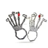 Trendy Halloween Jewelry Skeleton Finger Hand Bone Skull Elastic Bracelet Rings Link Bangles
