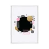 White L shape 3535 ps mouldign Planet abstract canvas printing picture frames