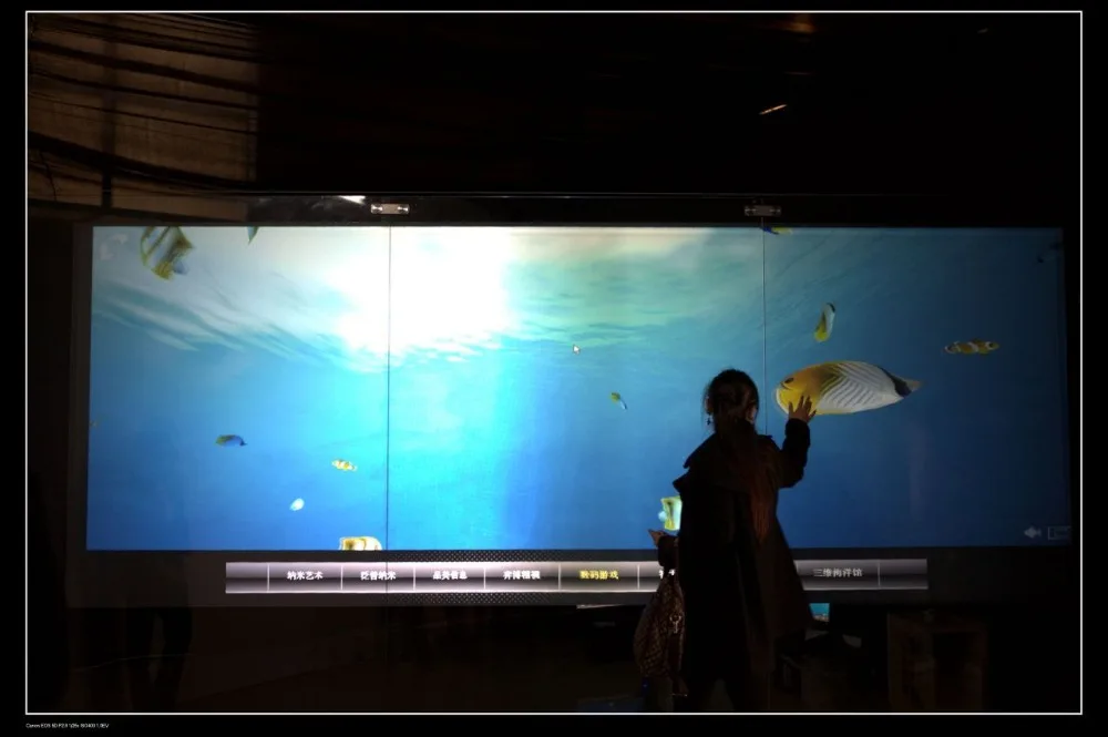 24 inch usb interactive touch foil film through glass usb touch foil 2 touch points touch