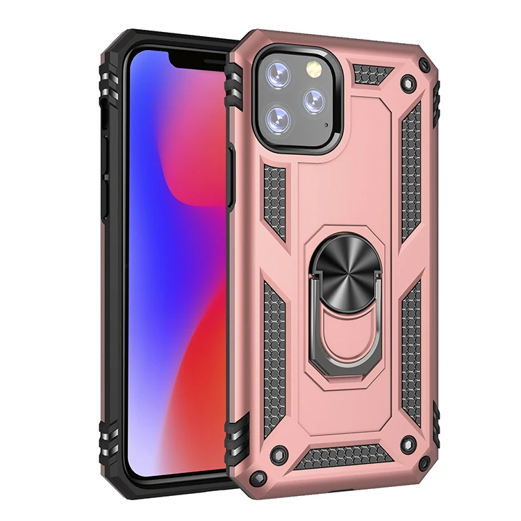 

New drop proof car ring holder stand magnetic shockproof phone case for iPhone 2019 5.8 covers armor case