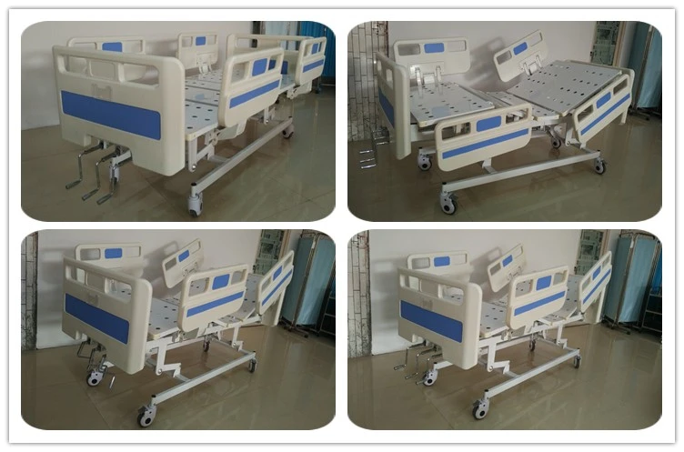 3 functions manual crank paramount hospital patient bed