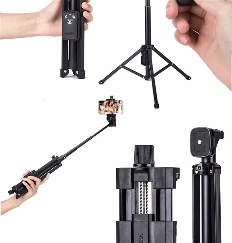 Yunteng 1688 Handle Mini Tripod Selfie Stick Handheld Monopod For SLR/Micro-Single/Mobile Phones/Ipad