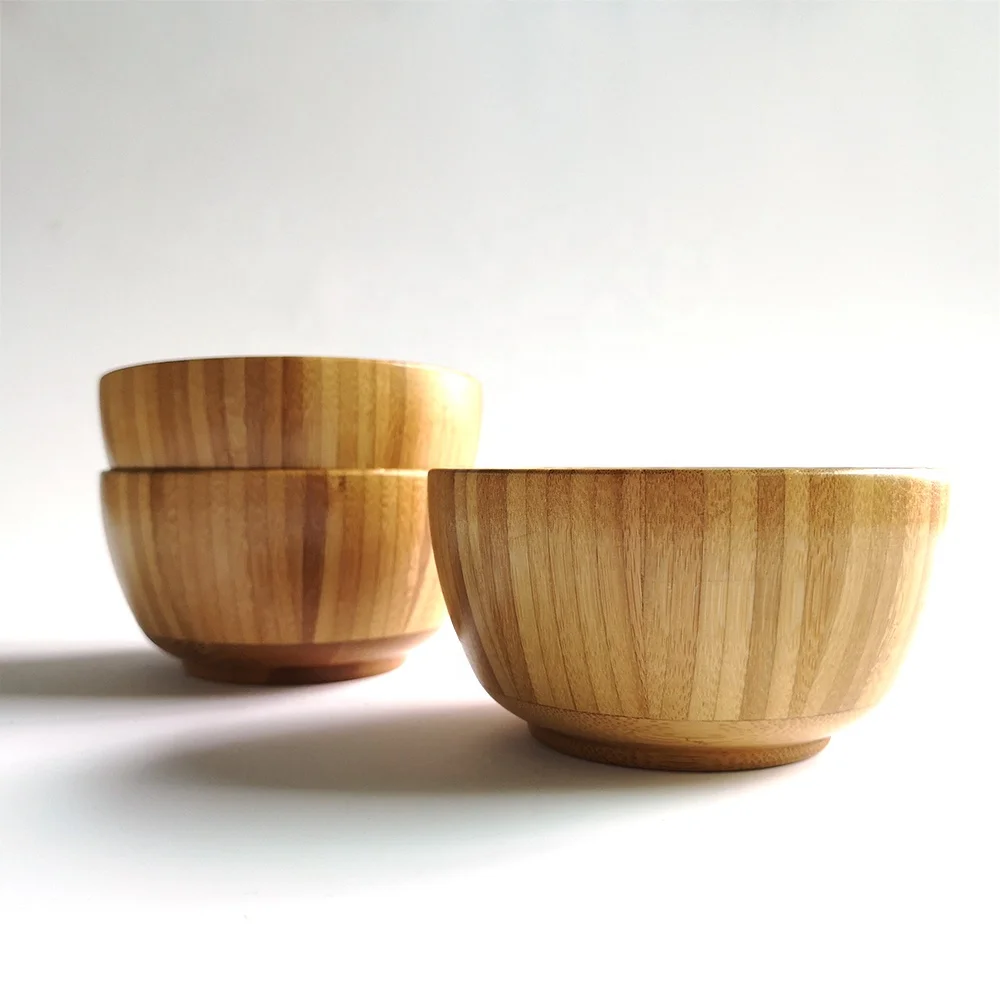 

small bamboo wooden salad bowl