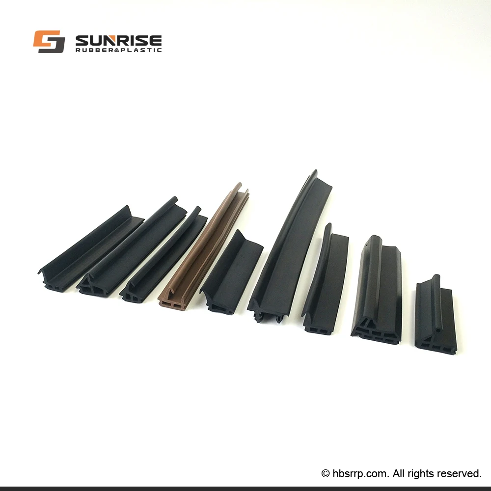 
black EPDM seal strip profile extrusion for aluminum window and door 
