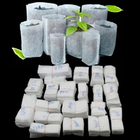 

100PCS Biodegradable Non-woven Nursery Bags Plant Grow Bags Fabric Seedling Pots Eco-Friendly Aeration Planting Bags vivero bols