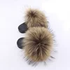 Comfortable Flip Flops Fur Slides Sandals Fur Man Slipper