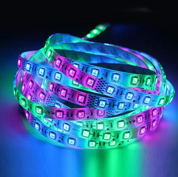 54LED/M 5M 5050 RGB Waterproof Dream Color Color Changing Kit Horse Race LED Strip light + 25 key Remote Controller