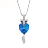 XN4725-xuping fashion jewelry Crystals from Swarovski, silver color fox pendants