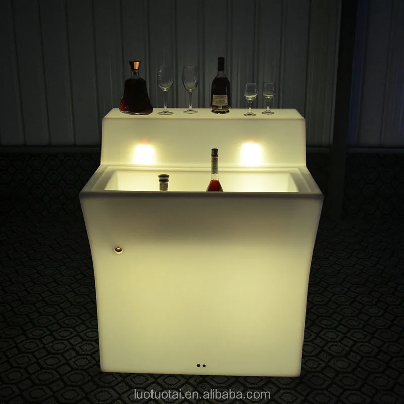 
led outdoor furniture Color Changing Rechargeable Led Bar Counter/led home bar counter lighting 