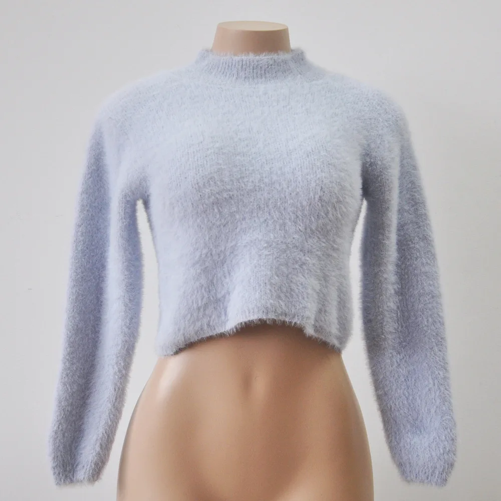

New sexy women's sweaters with long sleeves and short styles
