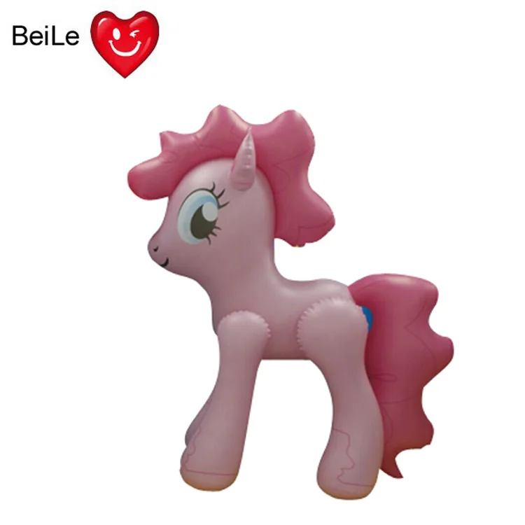 PVC Cute Inflatable Girl Pony Cartoon for Play