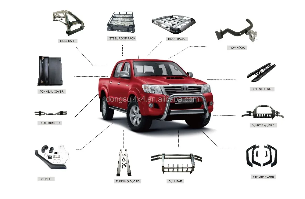 Запчасти пикап. Пикап запчасти. Наклейки сбоку автомобиля Toyota Hilux. Car Side steps.