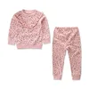 New Spring Autumn Girl's Clothing Outfits Sets Baby Girls Long Sleeve Children Clothing Suits Cotton Sport Suit Kids Dot Suits