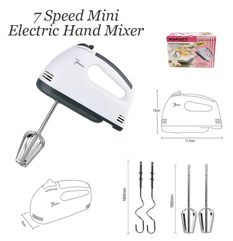Wb 6610 220v Professional Manual Electric Hand Mixer For Mixing With 7